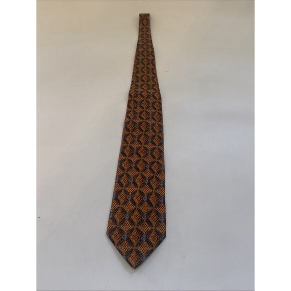 VINTAGE Ermenegildo Zegna Tie 100% Silk ITALY Made Necktie Business Formal Retro - Picture 4 of 9